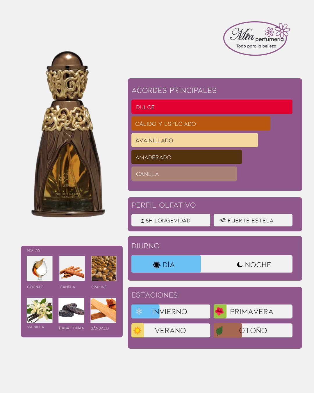 Lattafa Niche Emarati Zikra EDP 100ml - Imagen 2