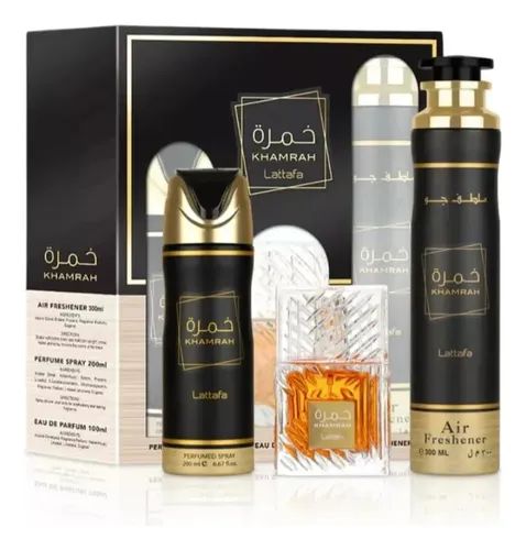 Lattafa Khamrah Set Kit 3 Piezas EDP