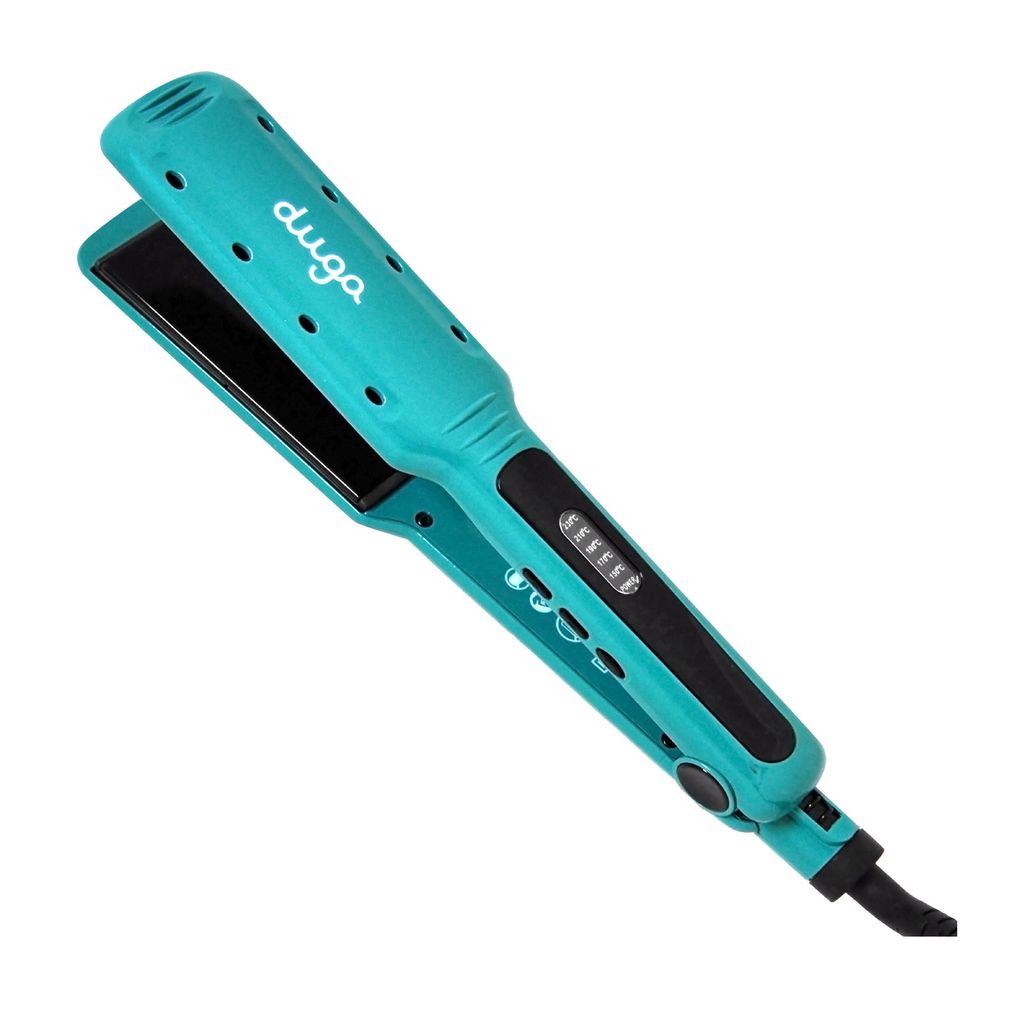 Plancha Duga para Cabello Húmedo/seco Cerámica Celeste D207
