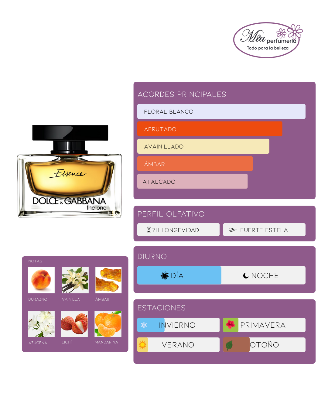 The One Essence Dolce & Gabbana EDP 40ml - Imagen 2