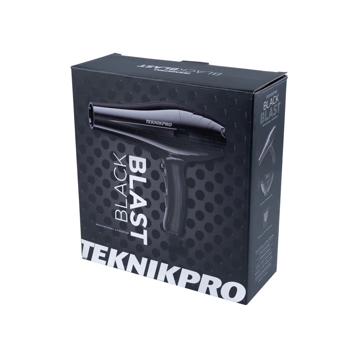 Secador de Pelo Profesional Teknikpro Black Blas