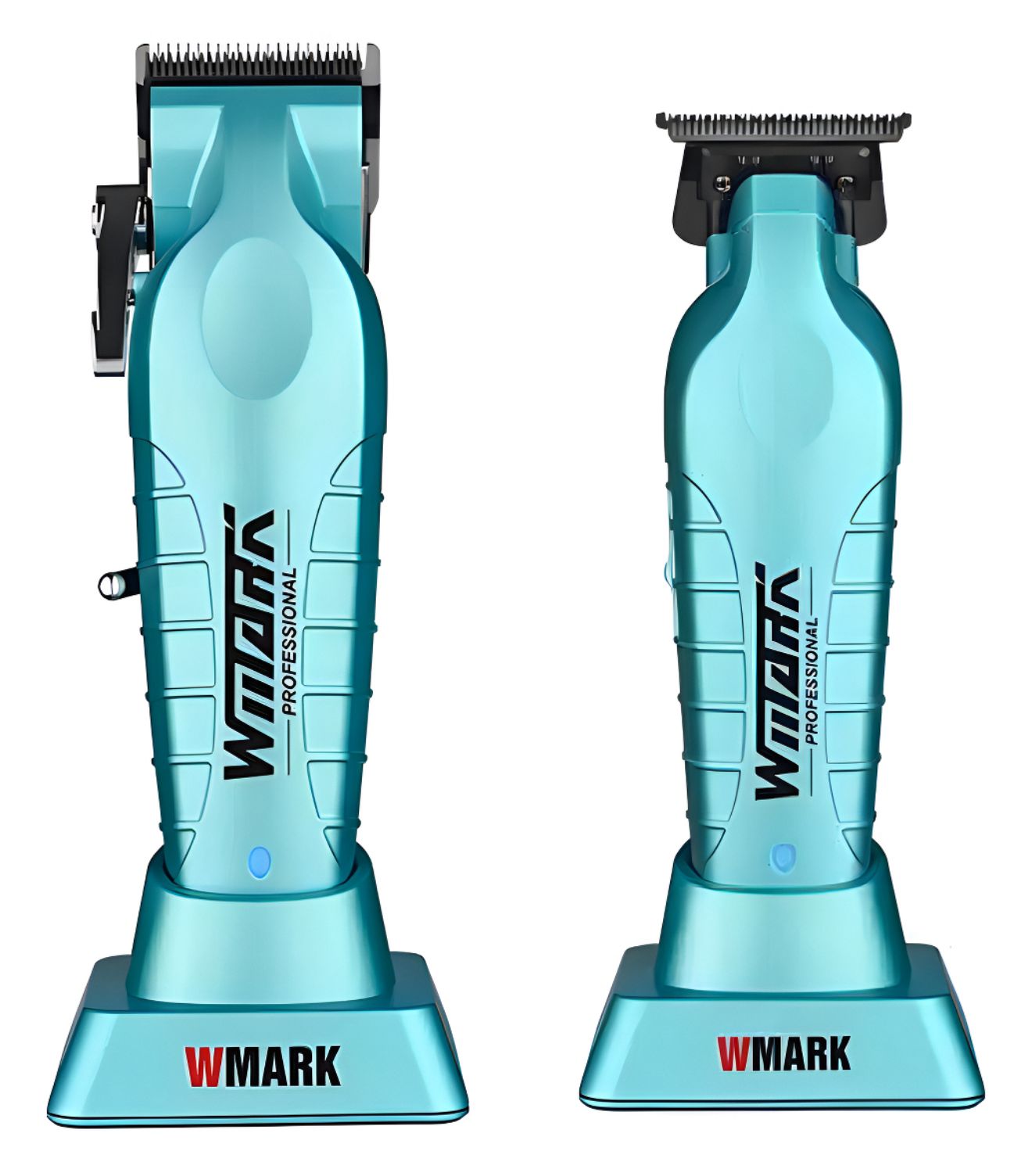 Set Barberia Premium Wmark Corta Pelo Ng-133 Inalámbrica + Trimmer Afeitadora Ng-317