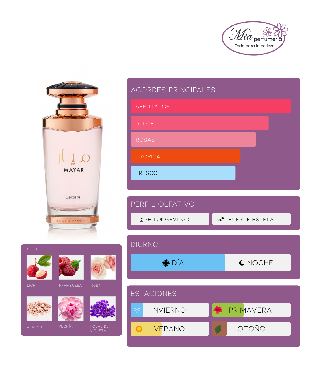 Lattafa Mayar FEM EDP 100ml - Imagen 2