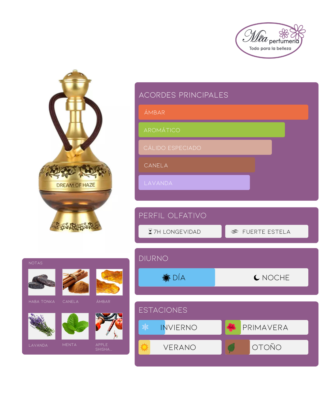 Lattafa Pride Dream Of Haze EDP 100ml - Imagen 2