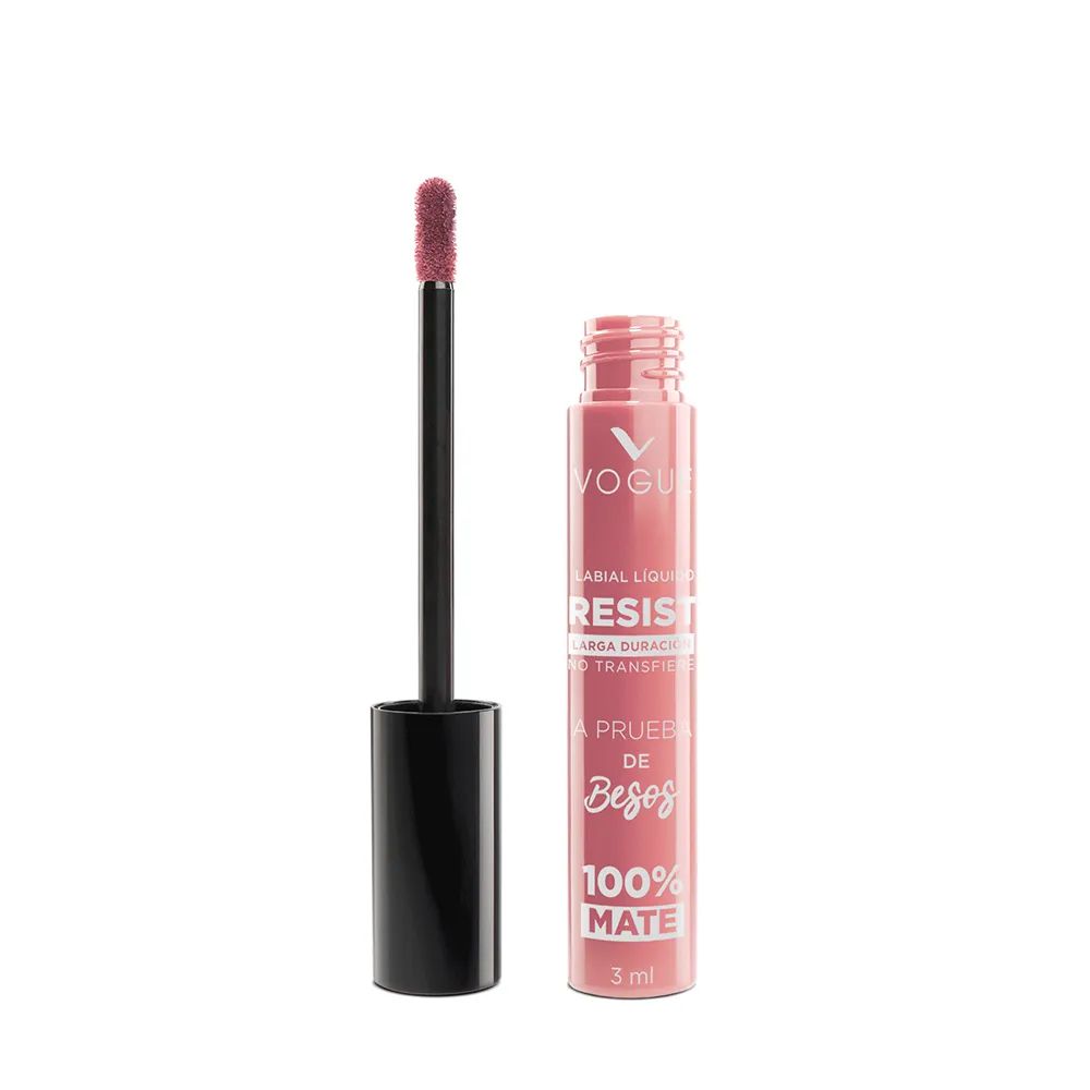 Vogue labial líquido resistente al agua a prueba de besos color Mate 14hs - Imagen 10