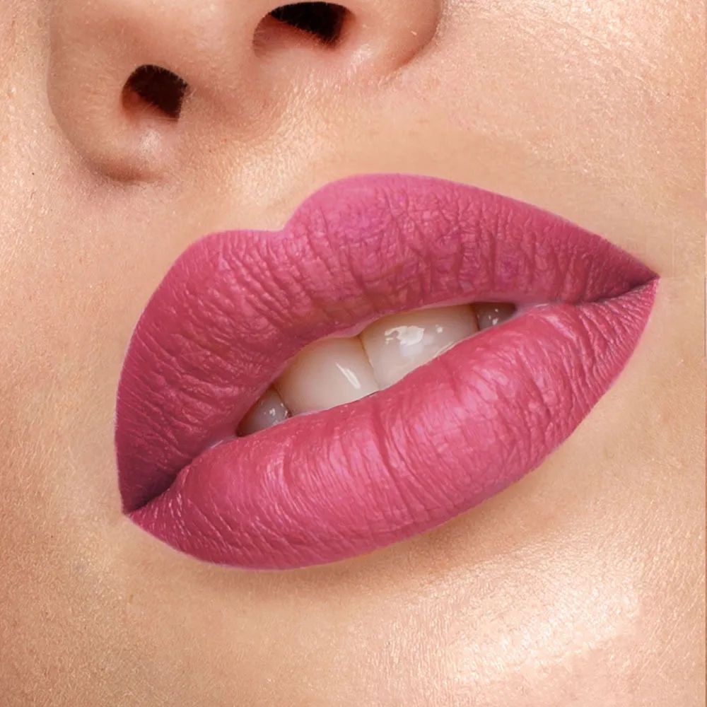 Vogue labial líquido resistente al agua a prueba de besos color Mate 14hs - Imagen 12